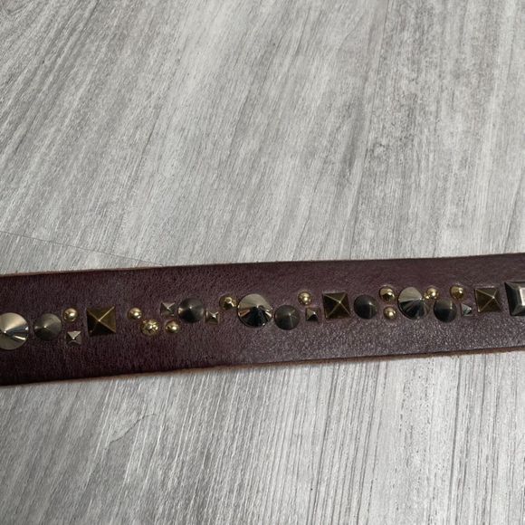 Dolce Gabbana Brown Studded Leather Belt main image 5